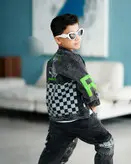 ست سه تیکه پسرانه لی گرم بالا کت شلوار و تیشرت