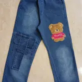 ست سه تیکه لی دخترانه وست شلوار لب بلوز پنبه