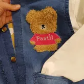 ست سه تیکه لی دخترانه وست شلوار لب بلوز پنبه