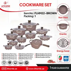 سرویس پخت و پز 22 پارچه لایف اسمایل مدل FLHM22