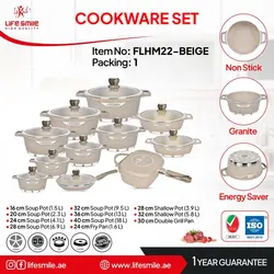 سرویس پخت و پز 22 پارچه لایف اسمایل مدل FLHM22