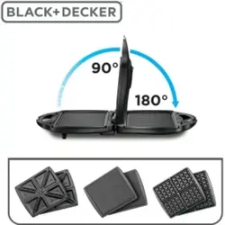 ساندویچ ساز 3 کاره بلک اند دکر مدل TS4130