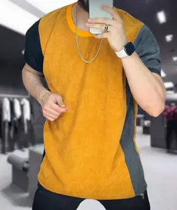 تیشرت مردانه مخمل کبریتی  سه رنگ مدل M515