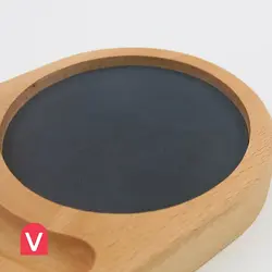 شیرینی خوری چوبی ناولی همراه با هولدر لیوان و فنجان