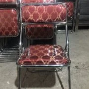 صندلی تاشو فلزی پارچه مخمل مجلسي