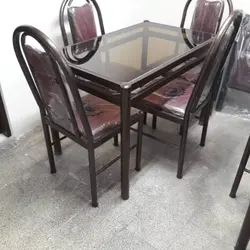 میز غذا خوری رستورانی با صندلی (میز شرکتی)