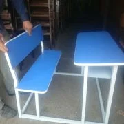 نیمکت مدرسه با پشتی متصل ام دی اف