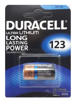 باتری اولترا لیتیوم CR123 دوراسل 3 ولت | DURACELL - فروشگاه اینترنتی پاورالکترا