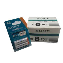 باتری قلمی سونی 4600mAh قابل شارژ | بسته 10 کارتی | 20 عددی - فروشگاه اینترنتی پاورالکترا