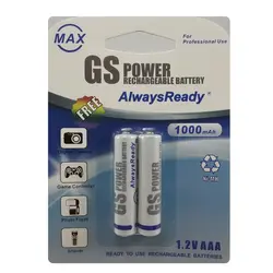 باتری نیم قلم شارژی GS POWER - فروشگاه اینترنتی پاورالکترا