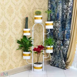 استند گلدان دکومرآت طرح کاکتوس 6 عددی
