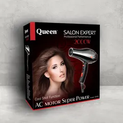 سشوار حرفه ای کویین مدل HD400 - فروشگاه زیبالون