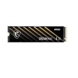 MSI SPATIUM M461 4TB PCIe 4.0 NVMe M.2 Internal SSD Drive