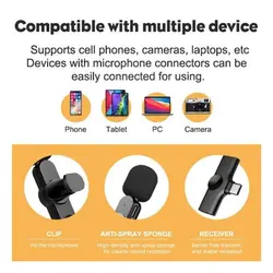 Hero K8 Wireless Collar Microphone with Lightning Type-C