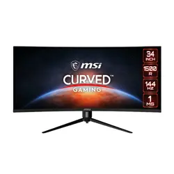 MSI Optix MAG342CQR 34Inch UWQHD 1ms 144Hz VA Curved Gameing Monitor 