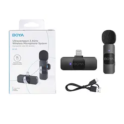 Boya BY-V1 Ultracompact with Lightning Connector for iOS Devices Wireless Microphone