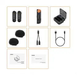 Comica Audio Vimo S MI 2-Person Wireless Microphone System with Lightning Connector 