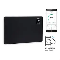 بخاری برقی همرفتی هوشمند کلارشتاین آلمان Klarstein Bansin Smart 1500 Konvektionsheizgerät Schwarz 1500 watt Freistehend, Wandmontage