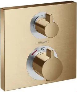 شیر حمام توکار هانس گروهه آلمان Hansgrohe Ecostat Square 15714 Brushed Bronze 15714140
