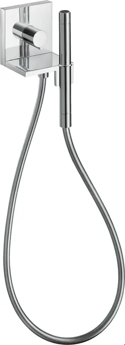 ست شیرآلات دوش تلفنی حمام هانس گروهه آلمان hansgrohe Axor ShowerSolutions Handbrausemodul 120 120 eckig 10651 chrom 10651000
