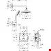 ست شیرآلات دوش حمام توکار گروهه آلمان GROHE Grohtherm mit Rainshower Cosmopolitan 160 Chrom 34735000