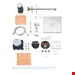 ست شیرآلات دوش حمام توکار گروهه آلمان GROHE Grohtherm SmartControl Duschsystem Unterputz mit Rainshower 310 SmartActive Cube 34706000