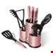 ست چاقو آشپزخانه 12 پارچه با کفیر ملاقه برلینگر هاوس مجارستان BERLINGER HAUS KNIFE / UTENSILS SET BH/6252 I-ROSE COLLECTION