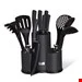 ست چاقو آشپزخانه 12 پارچه با کفیر ملاقه برلینگر هاوس مجارستان BERLINGER HAUS 12-PIECE KNIFE / KITCHEN UTENSILS SET BH-6259 CARBON PRO COLLECTION