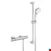 ست شیرآلات دوش حمام گروهه آلمان GROHE Grohtherm 1000 Performance Thermostat Brauseset mit Brausegarnitur Tempesta C 100 600 mm 34783000