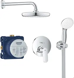 ست شیرآلات دوش حمام توکار گروهه آلمان GROHE Eurosmart Cosmopolitan Duschsystem Unterputz mit Tempesta 210 25219001