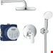 ست شیرآلات دوش حمام توکار گروهه آلمان GROHE Eurosmart Cosmopolitan Duschsystem Unterputz mit Tempesta 210 25219001