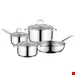 سرویس قابلمه ماهیتابه 7 پارچه برگهف بلژیک Berghoff Kochgeschirr-Set 7-tlg. Comfort - Essentials