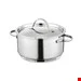 سرویس قابلمه ماهیتابه 7 پارچه برگهف بلژیک Berghoff 7-teiliges Kochtopfset mit Edelstahldeckel Comfort - Essentials
