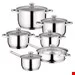 سرویس قابلمه ماهیتابه 12 پارچه برگهف بلژیک Berghoff Kochgeschirr-Set 12-tlg. Gourmet Stainless Steel - Essentials
