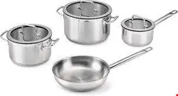 سرویس قابلمه ماهیتابه 7 پارچه برگهف بلژیک Berghoff Kochgeschirr-Set 7-tlg. Hotel Downdraft - Essentials