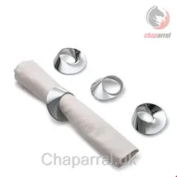 ست 4 عددی حلقه نگهدارنده دستمال سفره فیلیپی آلمان Philippi Swirl versilbert  Serviettenringe 4er Set