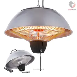 بخاری برقی مادون قرمز سقفی آربوس Arebos Heizstrahler Decken-Heizstrahler- Balkonheizer/ Zeltheizer/Terrassenstrahler/2 Heizstufen 750 W / 1500 W