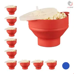 پاپ کورن ساز 10 عددی سیلیکون برای مایکروویو ریلکس دیز relaxdays Popcornmaschine 10 x Popcorn Maker Silikon rot