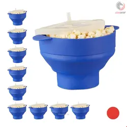 پاپ کورن ساز 10 عددی سیلیکون برای مایکروویو ریلکس دیز relaxdays Popcornmaschine 10 x Popcorn Maker Silikon blau