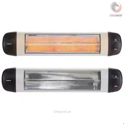بخاری برقی مادون قرمز دیواری آربوس Arebos Heizstrahler Infrarot 2500 W- IP34 Schutzart- Wandmontage