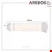 بخاری برقی مادون قرمز دیواری آربوس Arebos Heizstrahler Infrarot 2500 W- IP34 Schutzart- Wandmontage