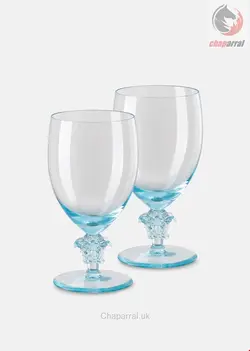 جام نوشیدنی 2 تایی ورساچه ایتالیا VERSACE 2 MEDUSA LUMIÈRE WASSERGLÄSER MIT STIEL