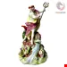 مجسمه نقاشی با دست دکوری چینی آنتیک قدیمی Derby Porzellanfigur von Neptun mit Delphin Rokoko um 1765