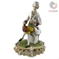 مجسمه دکوری چینی آنتیک قدیمی کاپودیمونته ایتالیا Capodimonte Porzellanfigur Italien 1970er Jahre