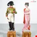 مجسمه دکوری سرامیکی آنتیک قدیمی Keramik Skulpturen von Bruno MERLI Napoleon Bonaparte und Josephine XX sec