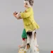 مجسمه نقاشی با دست دکوری چینی آنتیک قدیمی مایسن آلمان Antike antike Meissener Porzellanfigur Junge mit Blumenkorb Modell 149