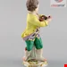 مجسمه نقاشی با دست دکوری چینی آنتیک قدیمی مایسن آلمان Antike antike Meissener Porzellanfigur Junge mit Blumenkorb Modell 149