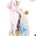 مجسمه نقاشی با دست دکوری چینی آنتیک قدیمی مایسن آلمان Meissener Porzellanfigur mit der Darstellung der Rape of Europa