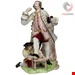 مجسمه دکوری چینی آنتیک قدیمی بو انگلستان Bow Figur David Garrick und der Schussbaumjunge Bogenporzellan um 1751