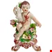 مجسمه نقاشی با دست دکوری چینی آنتیک قدیمی بو انگلستان Bow Porzellanfigur eines Jungen oder Putto auf C Roll Sockel georgianisch um 1760